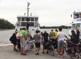 Anders Djerf Anette Hallsenius och Carin Tehler auktoriserade Norrtäljeguider