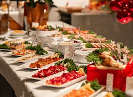 Julbord och avkoppling i lantlig miljö