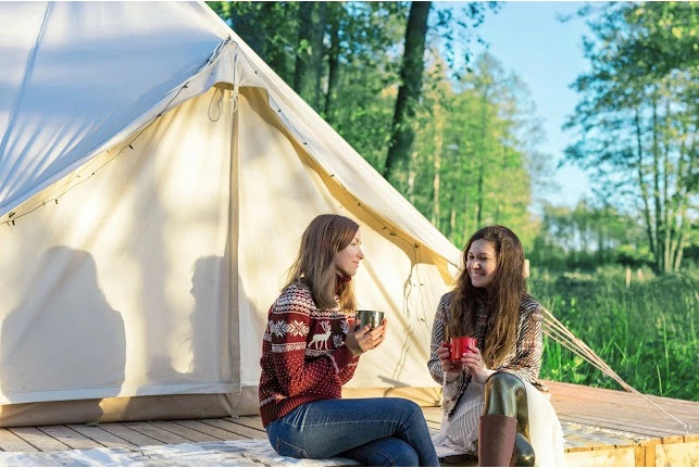 Glamping på Birka Vikingastaden i Mälaren